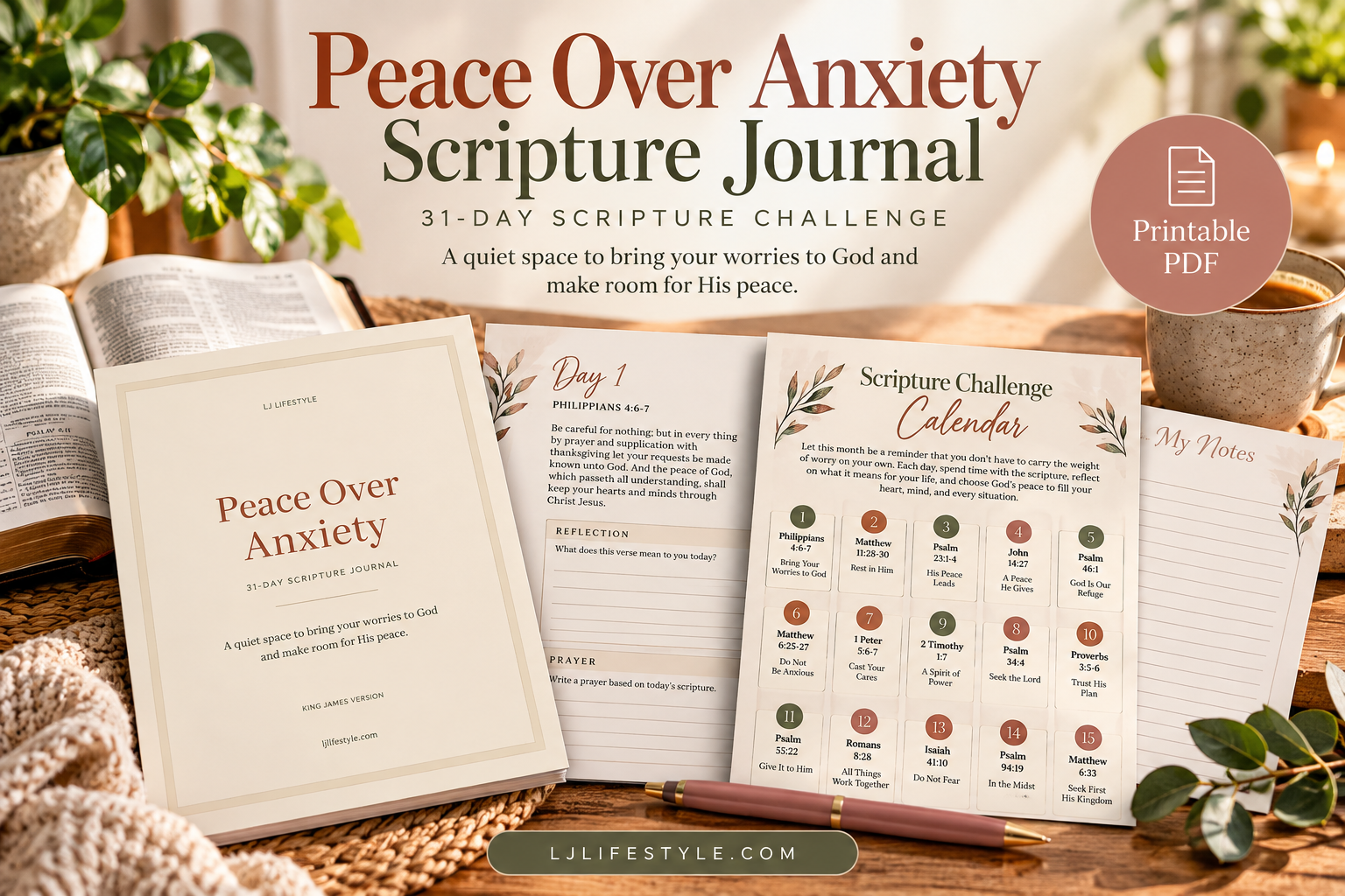 Scripture Journal: Peace Over Anxiety